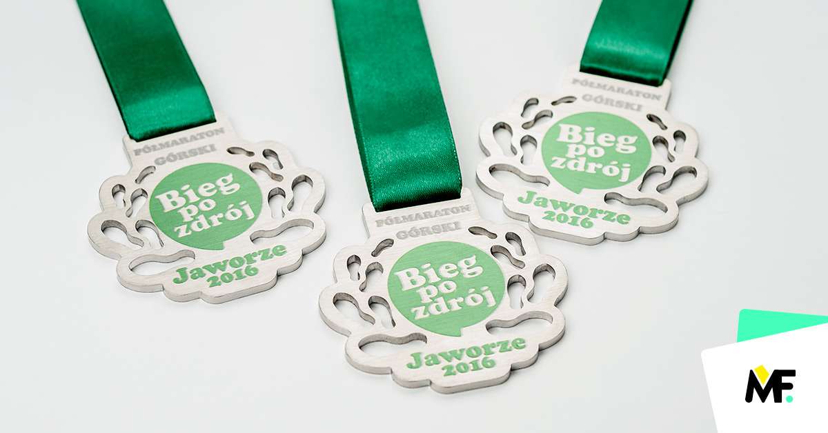 Medale Sportowe Biegi Ażurowany biegi Exclusive Jednostronny medale sportowe Srebrny Stal nierdzewna Zielony 