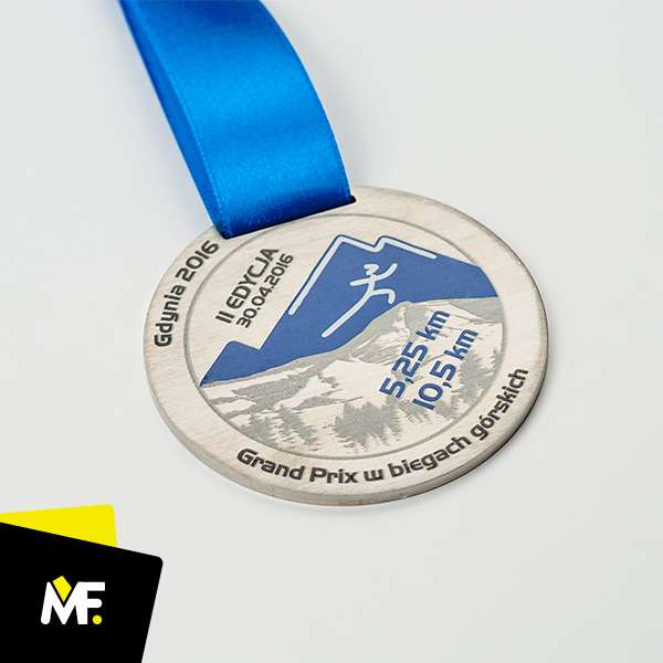 Medale Sportowe Biegi biegi Czerowny Fioletowy Jednostronny medale Niebieski Okrągłe Premium sportowe Srebrny Stal nierdzewna Zielony 