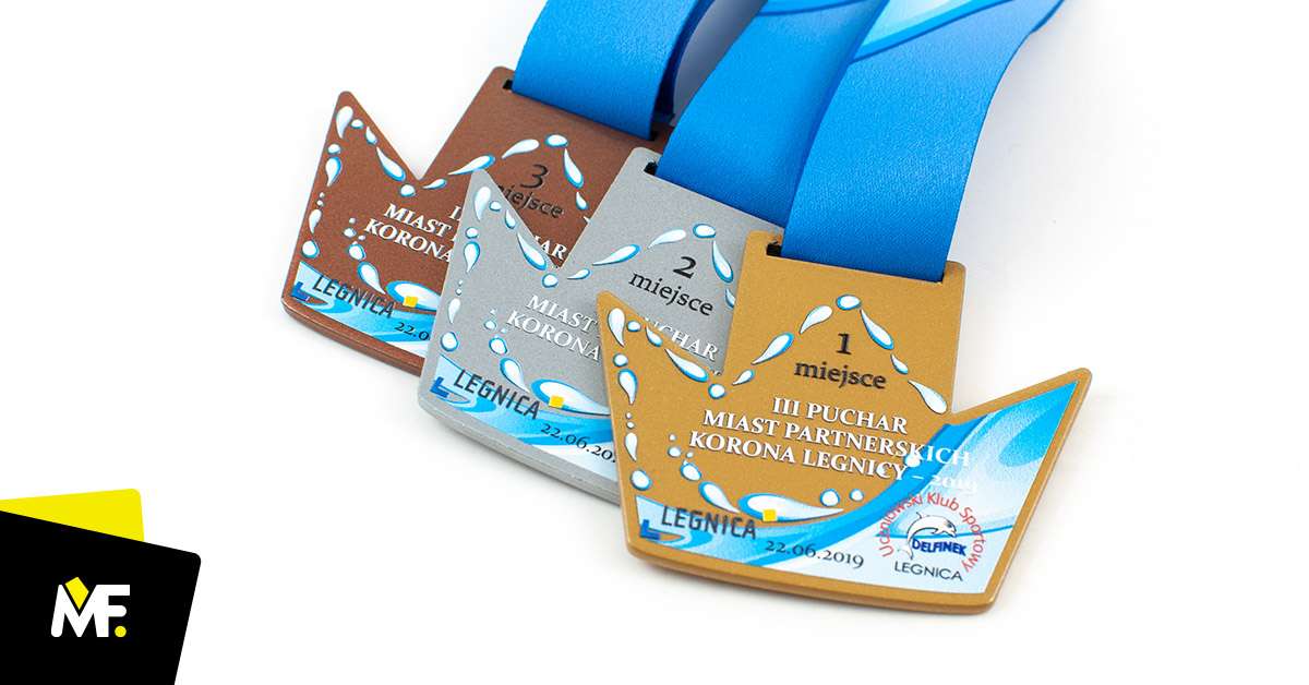 Medale Sportowe Sporty-wodne Brązowy Jednostronny medale Niestandardowy Premium sportowe Sporty-wodne Srebrny Stal czarna Złoty 