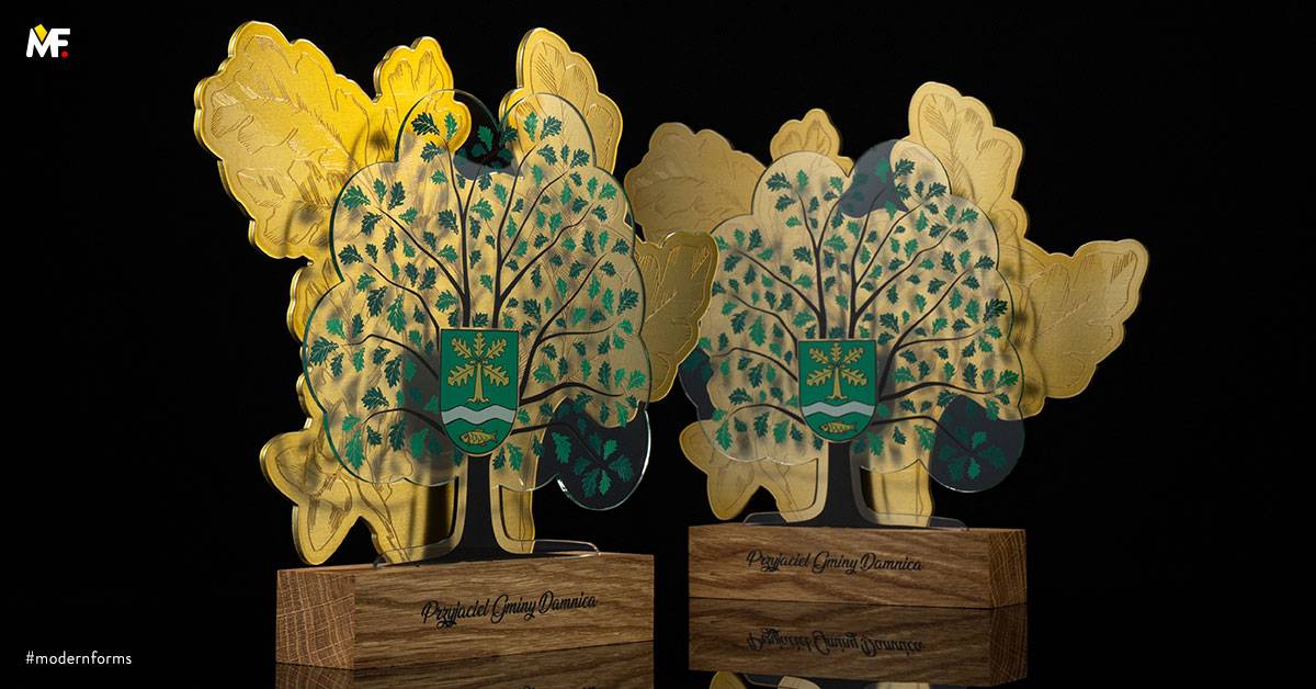 Statuetki Okolicznościowe Nagrody specjalne Drewno Niestandardowy Pleksi Premium Stal nierdzewna Złoty 