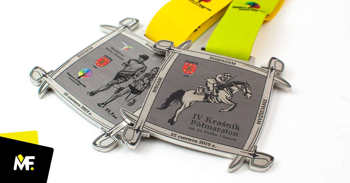 Medale Sportowe Biegi biegi medale Niestandardowy Premium sportowe Srebrny Stal nierdzewna Wielostronny 