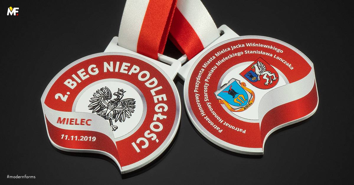 Medale Sportowe Biegi Biały Niestandardowy Premium Stal Wielostronny 