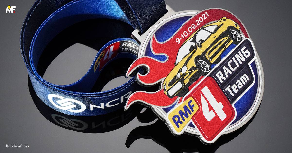 Medale Sportowe Motosport Jednostronny Niestandardowy Premium Srebrny Stal nierdzewna 