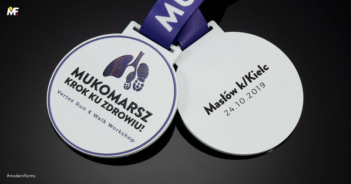Medale Sportowe Nordic walking Biały Premium Stal Standardowy Wielostronny 