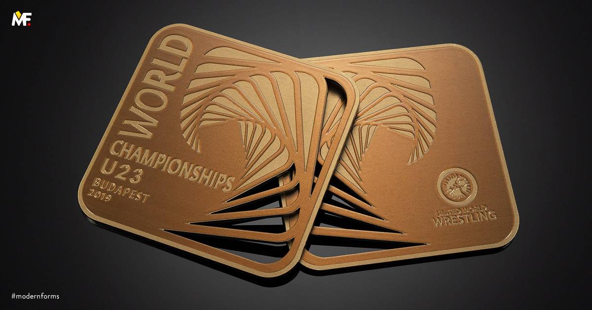Medale Sportowe Sporty walki Ażurowany Exclusive Stal nierdzewna Wielostronny Złoty 