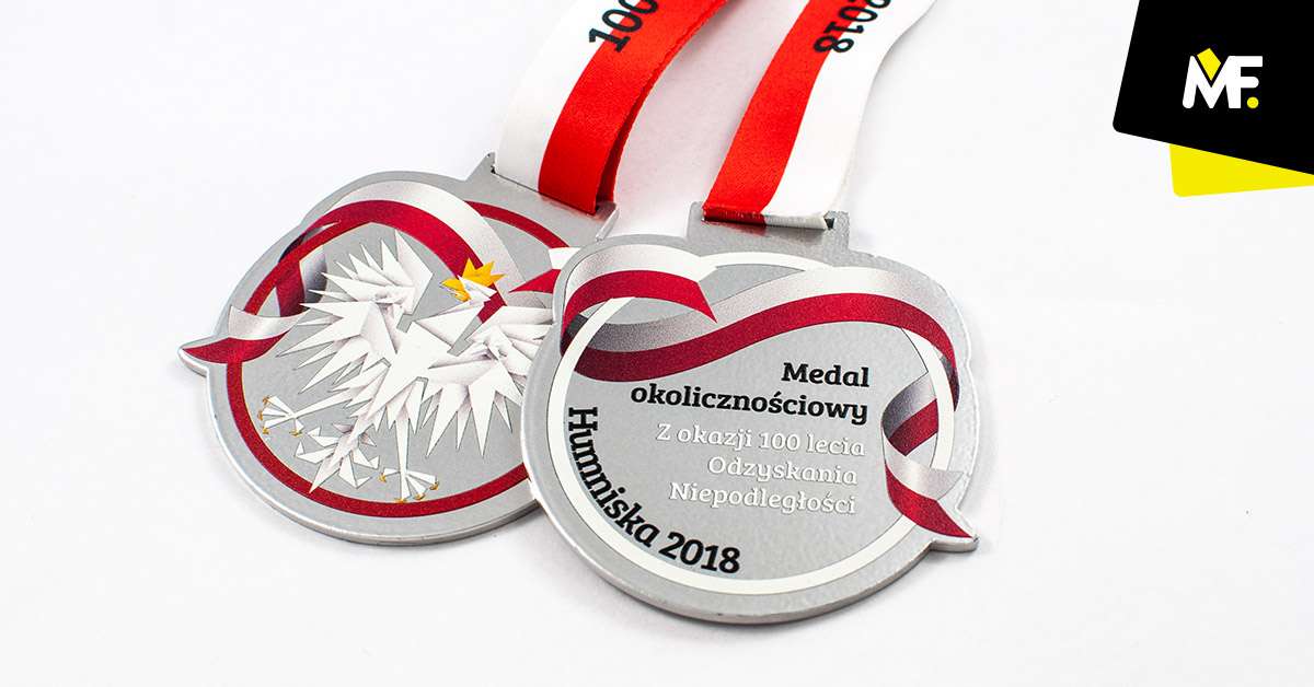 Medale Okolicznościowe Patriotyczne medale Niestandardowy okolicznościowe Patriotyczne Premium Srebrny Stal czarna Wielostronny 