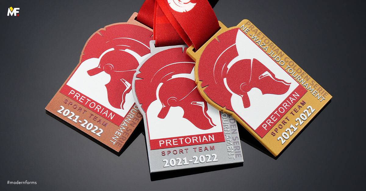 Medale Sportowe Sporty walki Brązowy Jednostronny Niestandardowy Premium Srebrny Stal Złoty 
