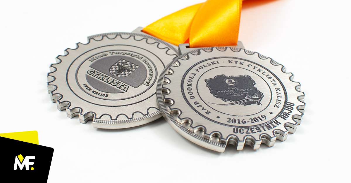 Medale Sportowe Kolarstwo kolarstwo medale Niestandardowy Premium sportowe Srebrny Stal nierdzewna Wielostronny 