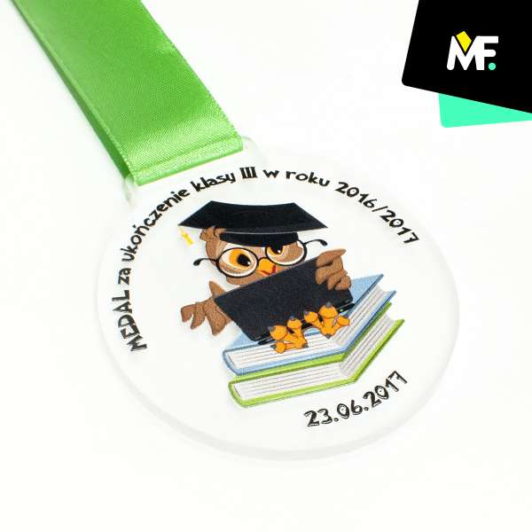Medale Okolicznościowe Dla dzieci Dla dzieci Jednostronny medale okolicznościowe Okrągłe Pleksi Premium Satynowy 