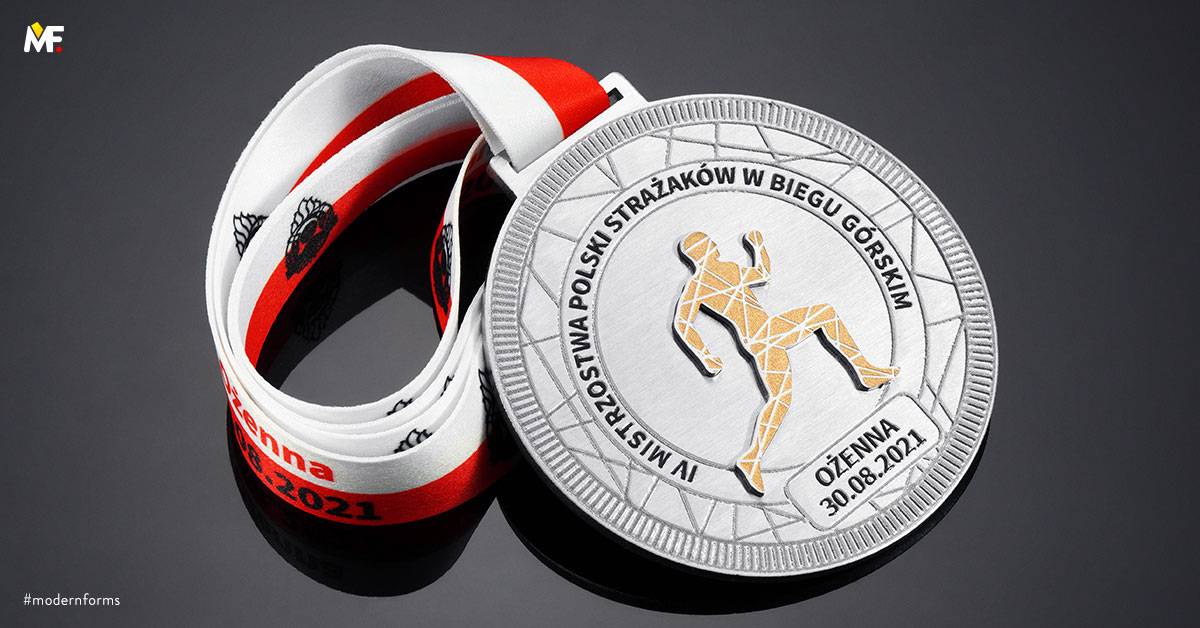 Medale Sportowe Biegi Niestandardowy Premium Srebrny Stal nierdzewna Wielostronny 