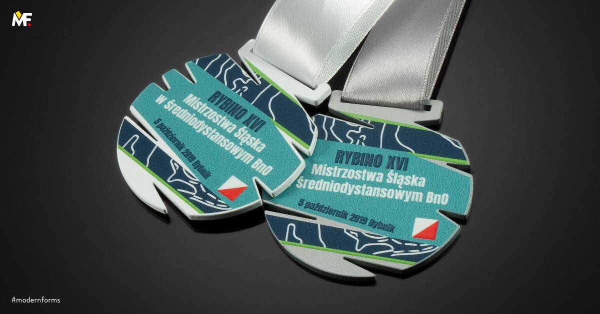Medale Sportowe Biegi Jednostronny Niestandardowy Premium Srebrny Stal 