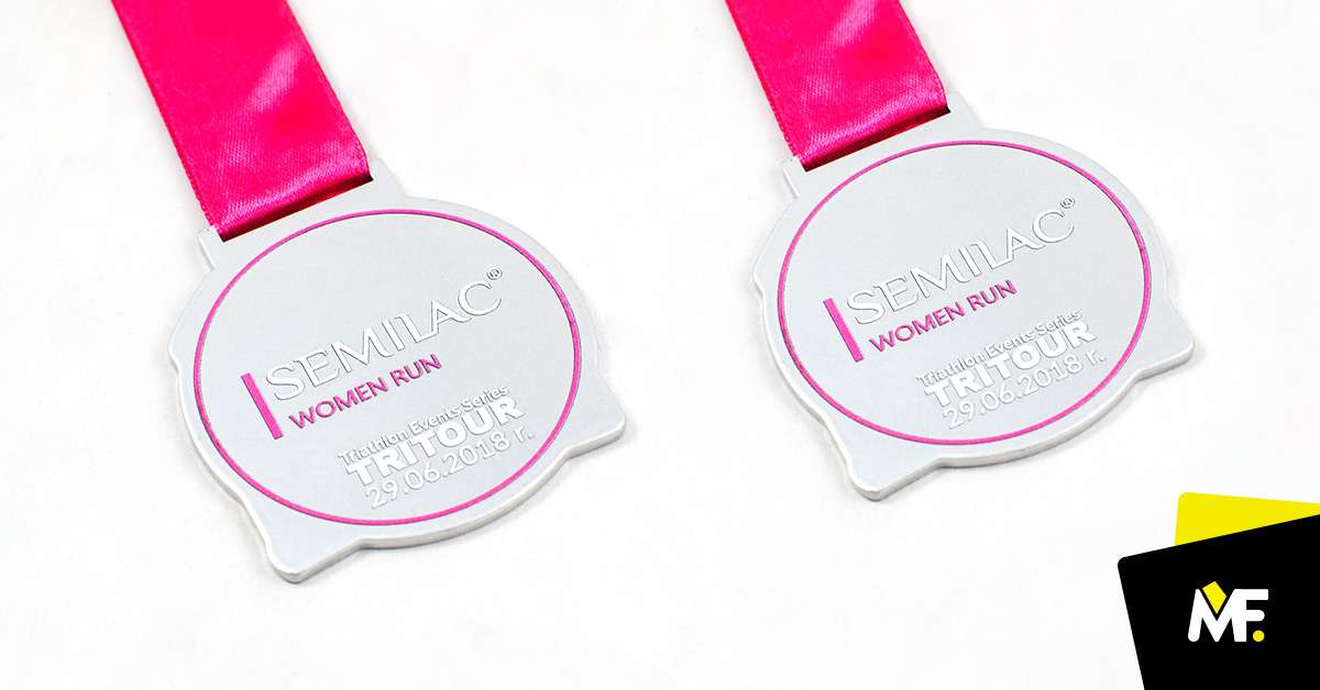 Medale Sportowe Triathlon Jednostronny medale Niestandardowy Premium sportowe Srebrny Stal czarna Triathlon 