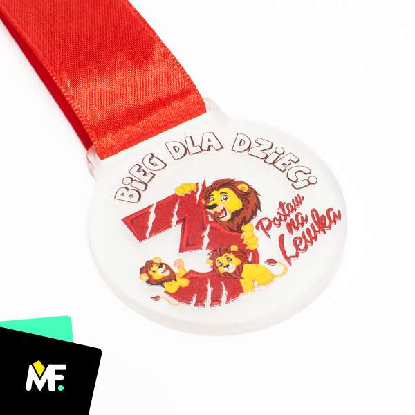 Medale Sportowe Biegi biegi Jednostronny medale Okrągłe Pleksi Satynowy sportowe Standard 